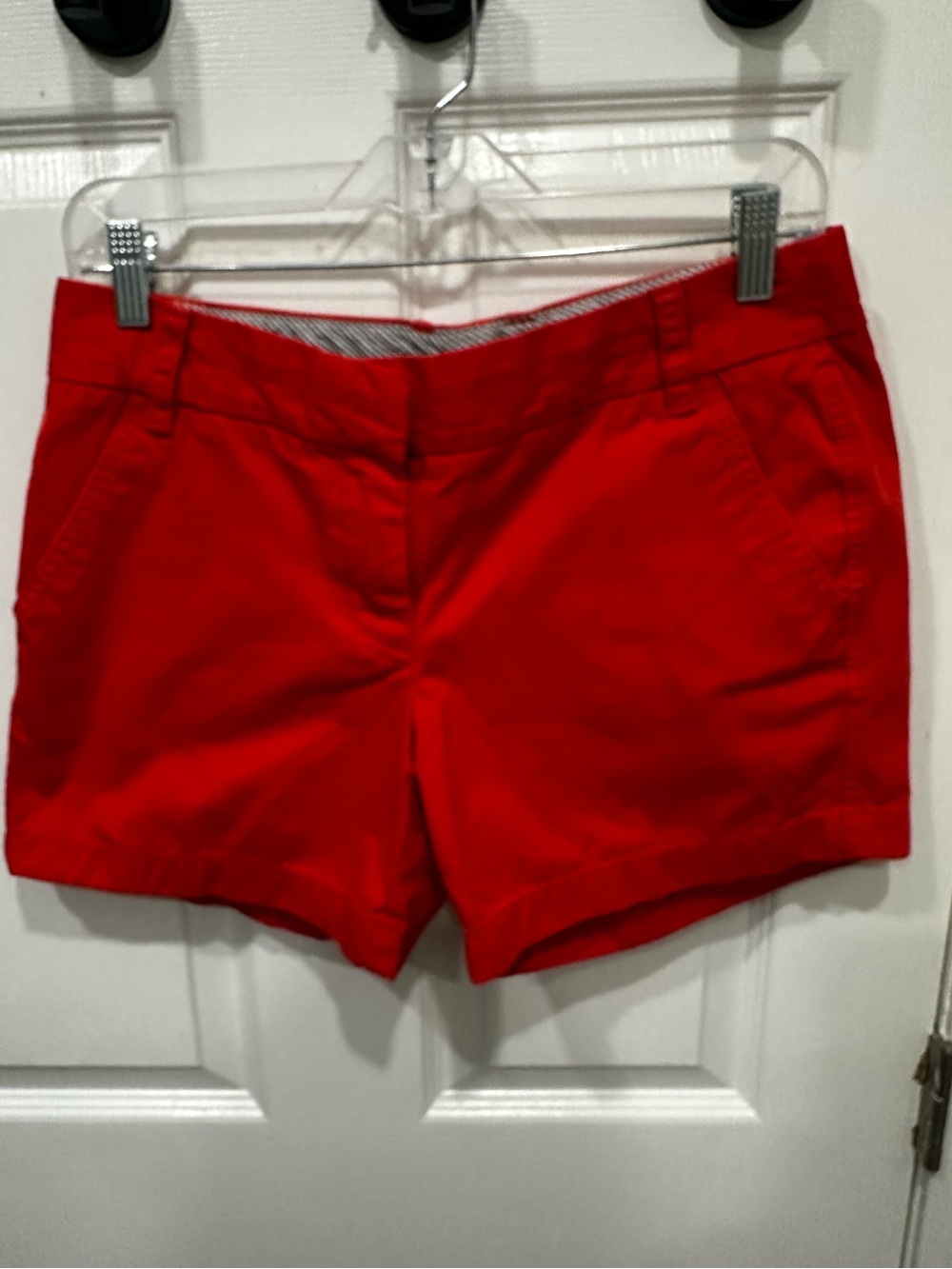 J. Crew Bright Red Cotton Chino Shorts